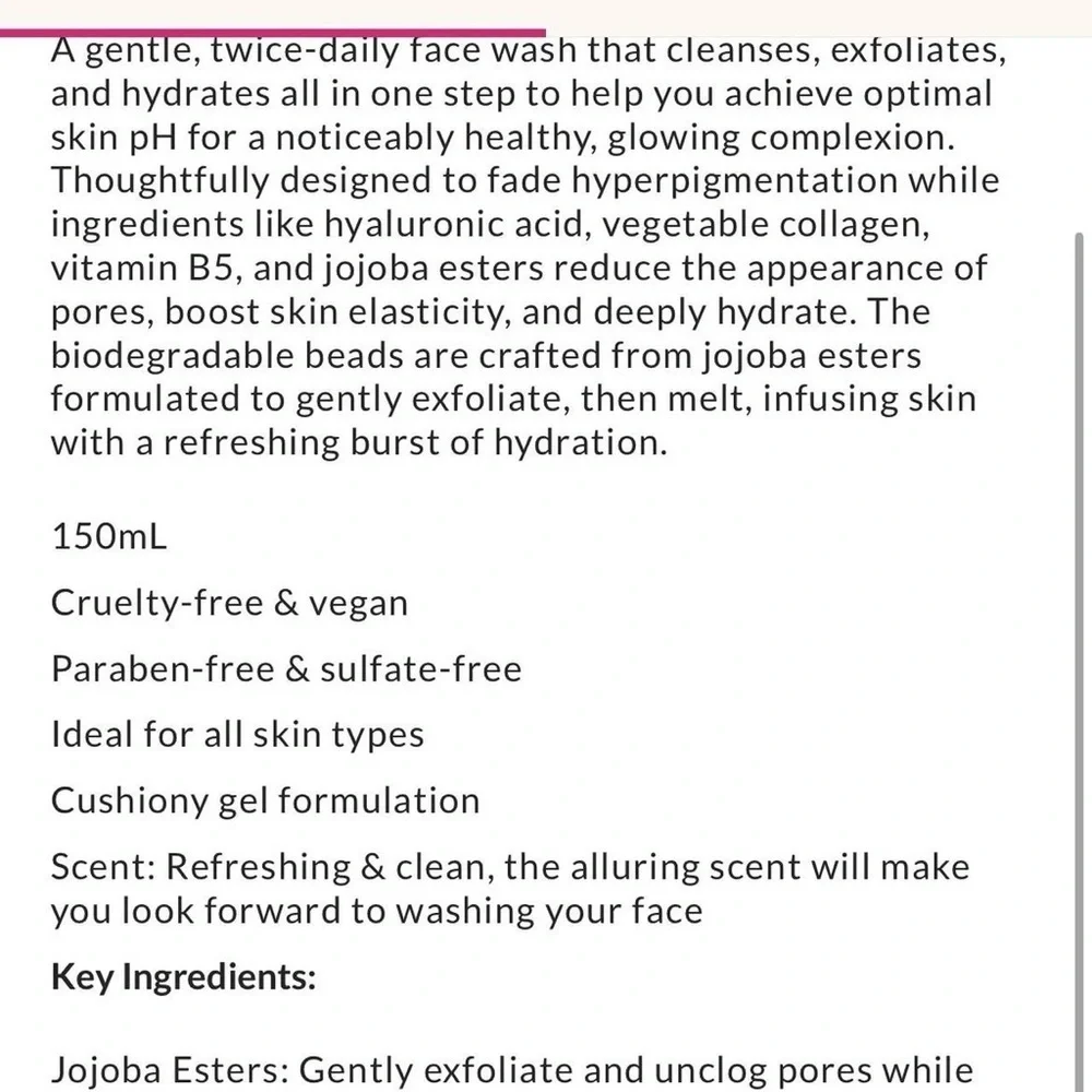 Reflekt 1 Daily Exfoliating Face Wash / comes with 5 travel size bottles